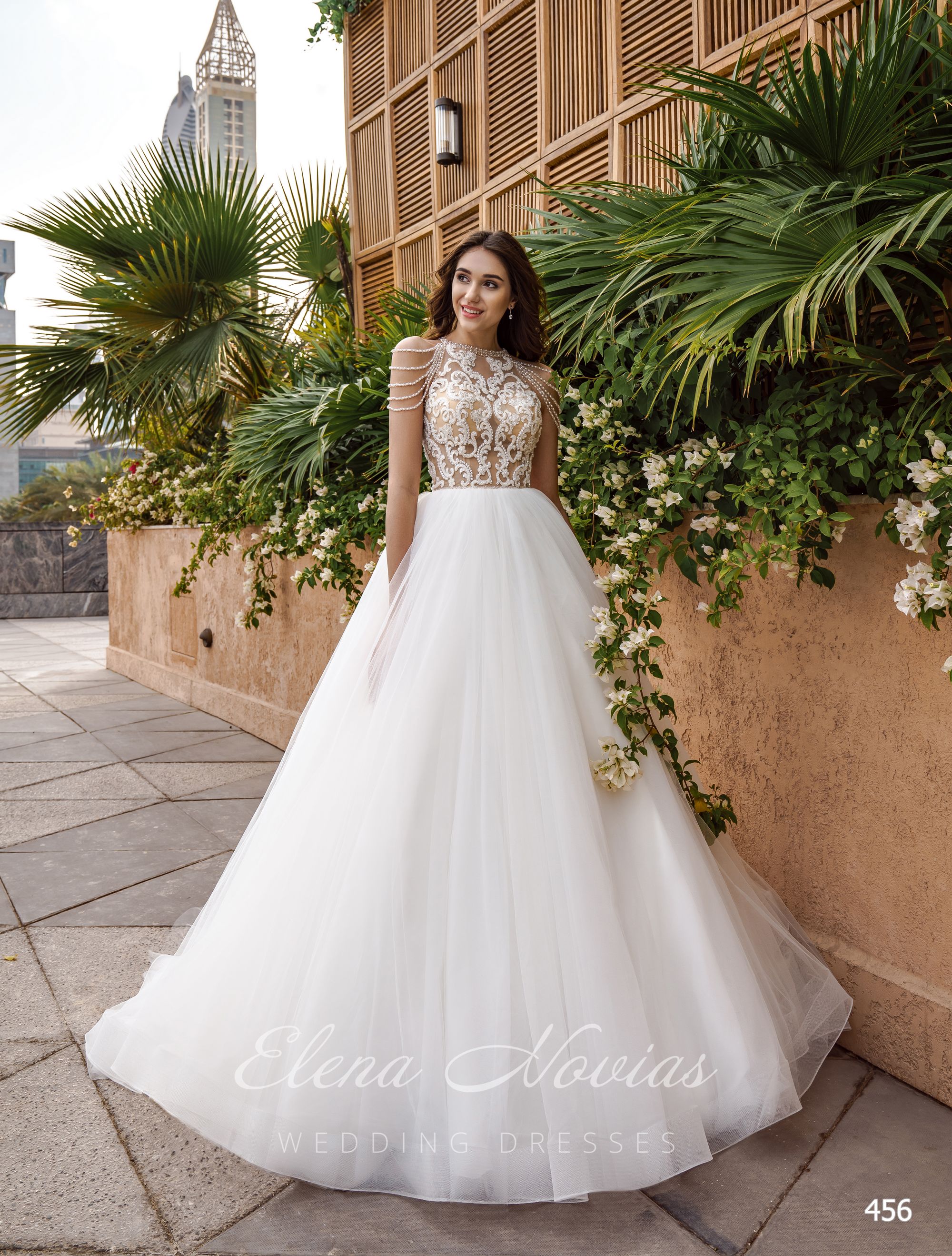 Пышное свадебное платье с гипюровым корсетом от ТМ Elena Novias